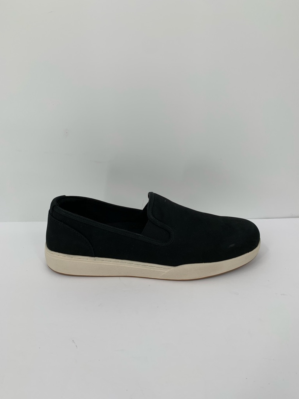 Abeo Encore Slip-on sneaker shoe black suede leather comfort women new 10 - Picture 2 of 8